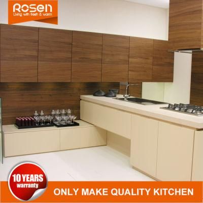 High Quality Wood Veneer Kitchen Cabinet in Modern Design