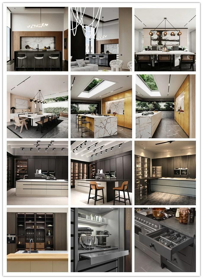 Pengbo Factory Custom Make American Modern White Solid Wood Kitchen Cabinets