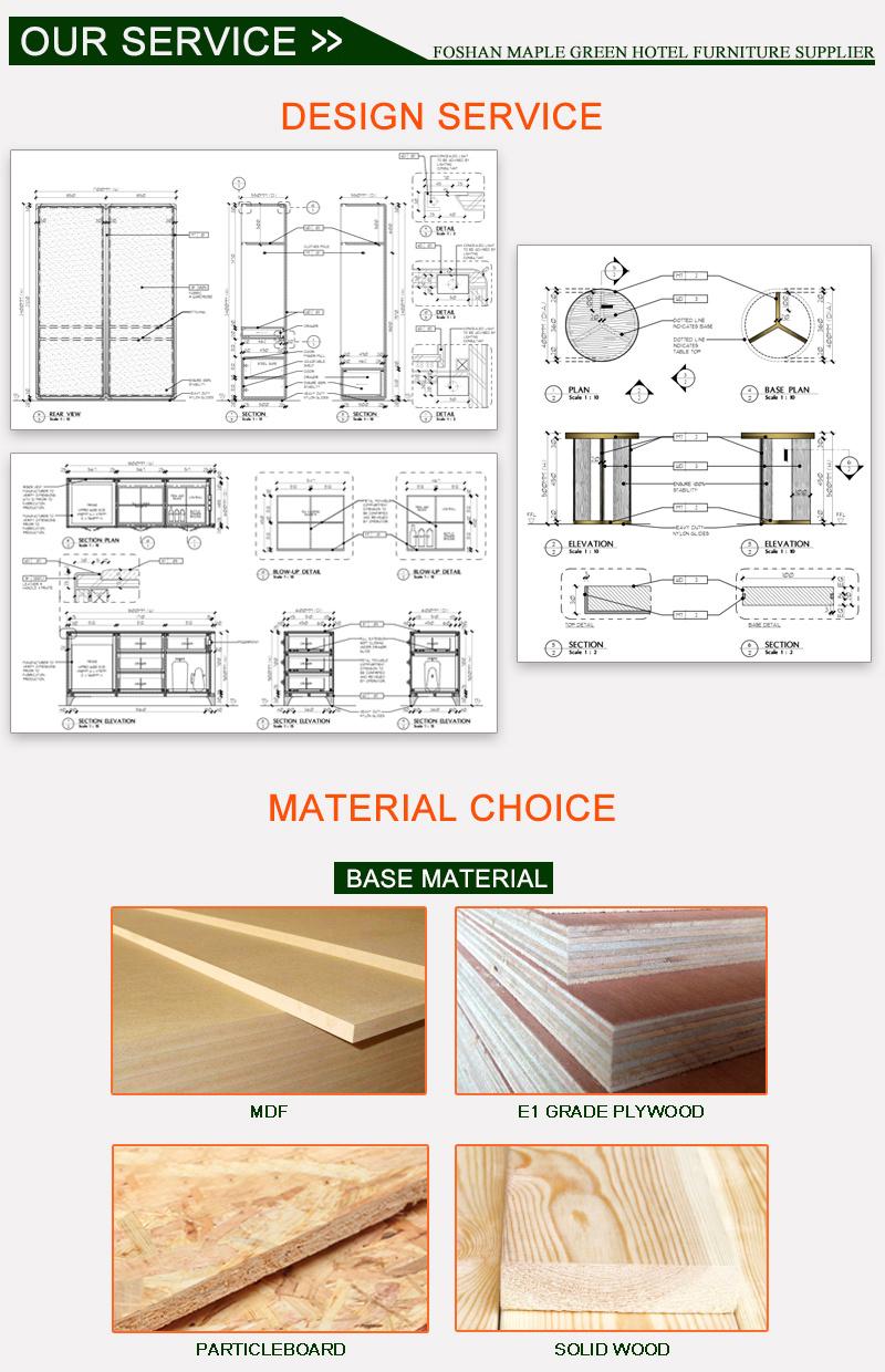 New Design Wholesale 5 Star Hotel Furniture with Luggage Rack