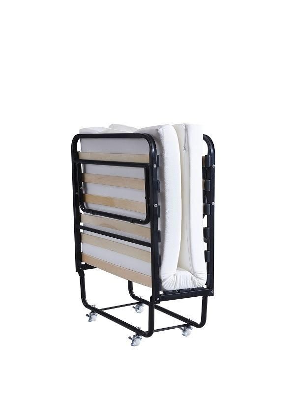 Single Metal Folding Extra Bed with Mattress