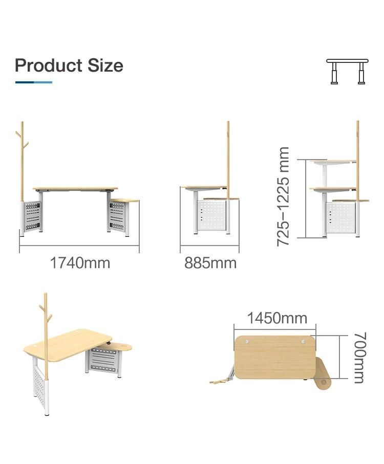 Modern Design Made of Metal Wooden Furniture Youjia-Series Standing Desk
