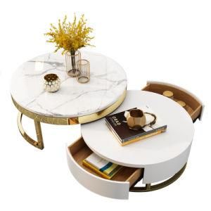 Modern Round Marble Coffee Table