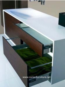 Corian Solid Surface Shelving Modern Bathroom Vanity