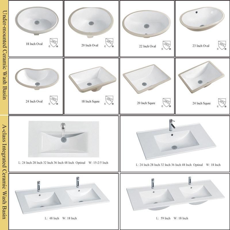 Hot Sell USA Style White Painted Bathroom Vanity Furniture