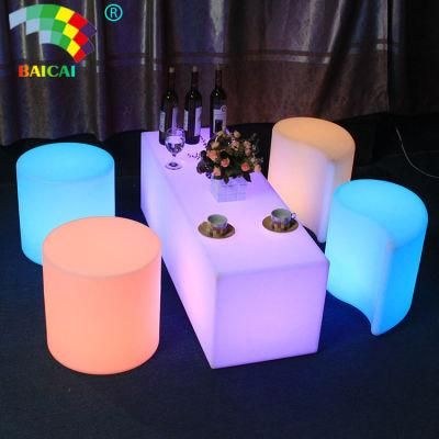 LED Bar Lounge Furniture with Light Color Change &amp; Remote Control