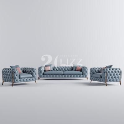 High End Quality Italian Style Modern Home Furniture Set Living Room Sectional Leather Sofa