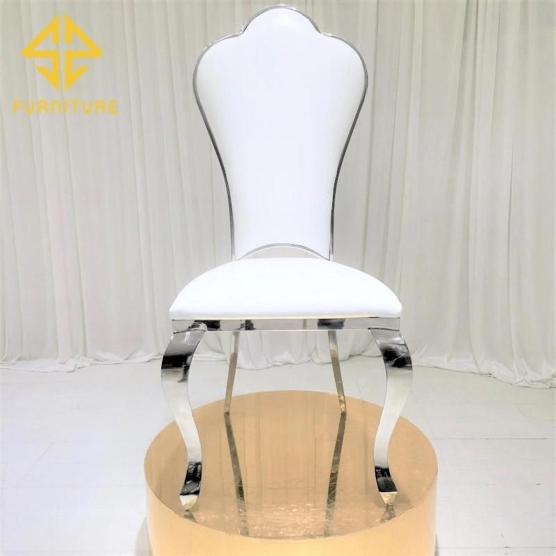 American Style Hot Sale Stainless Steel Dining Chair Hotel Furniture Wedding Events Chairs