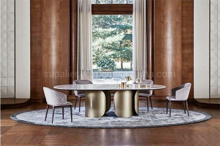 Light Luxury Indoor Furniture Special Marble Dining Room Tables