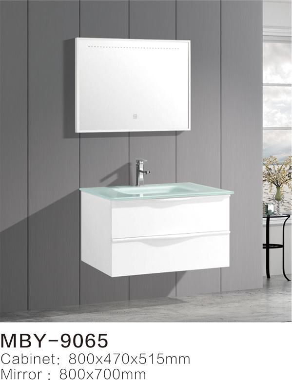 Wash Art Basin Bathroom Cabinet Basin Bathroom Closet Cabinet LED Touch Screen Bathroom Mirror