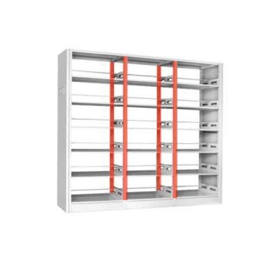 Open, Freestanding, Metal Book Shelving Bookcase, Overall Width 70 in