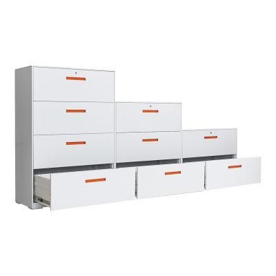 3-Drawer Lateral Files Locking Metal Wide File Cabinet with Drawers for Office Home