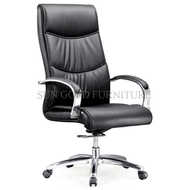 High Back and Genuine Leather Swivel Executive Office Chair (SZ-OCE161)