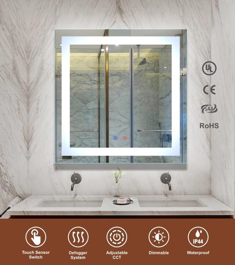 Hot Seller Rectangle Hotel Luxury Bathroom Vanity LED Bath Mirror