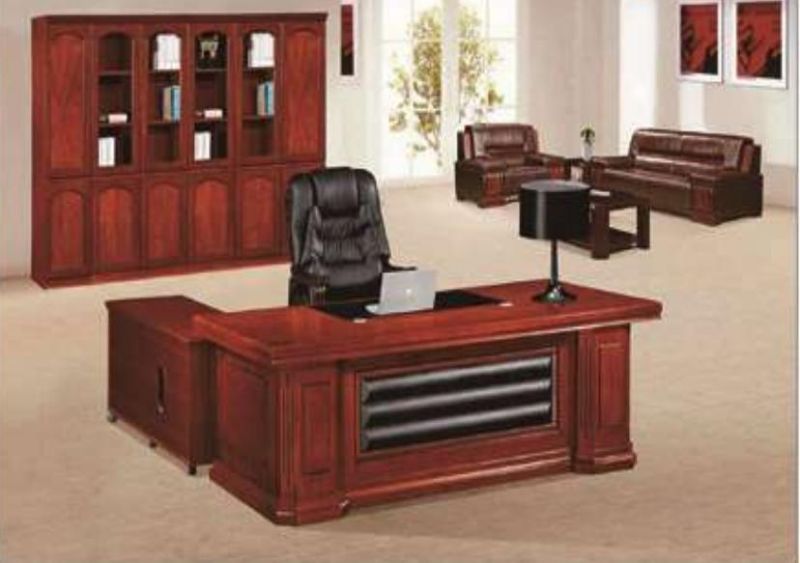 Modern Design Painting Furniture High Glossy Wooden Veneer Boss Office Desk (SZ-OD501)