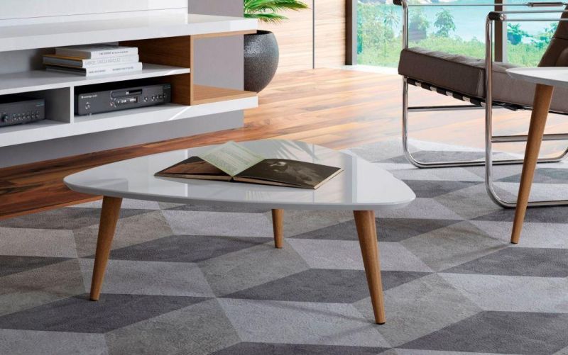 Low Triangle Coffee Table, off-White