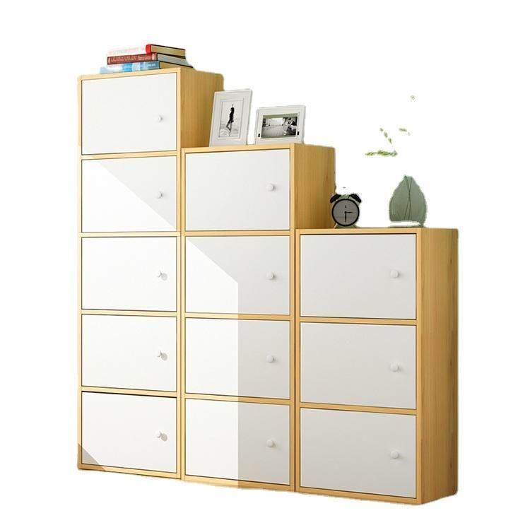 European Wooden Corner Modular Bookshelf Simple Modern Design Bookcase