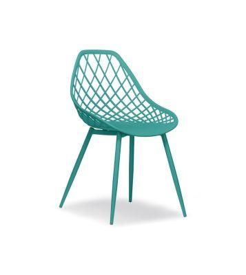 Modern Dinner Restaurant Cafe Hotel Furniture PP Plastic Dining Chairs Outdoor Chair
