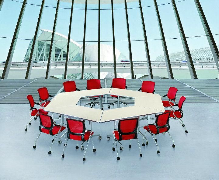 Movable Foldable Space Saving Office Table Conference Desk