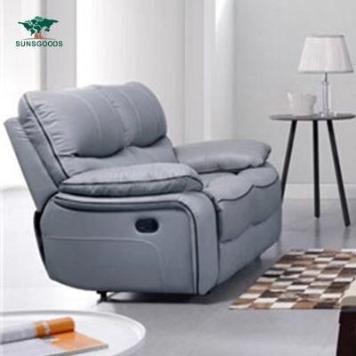 Best Selling Luxury Modern Furniture Italian Leather Reclining Chair, Vintage Leather Chesterfield Sofa