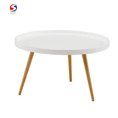 Modern Living Room Furniture Restaurant Modern Practical Solid Wood Round Dining Table for Home Outdoor