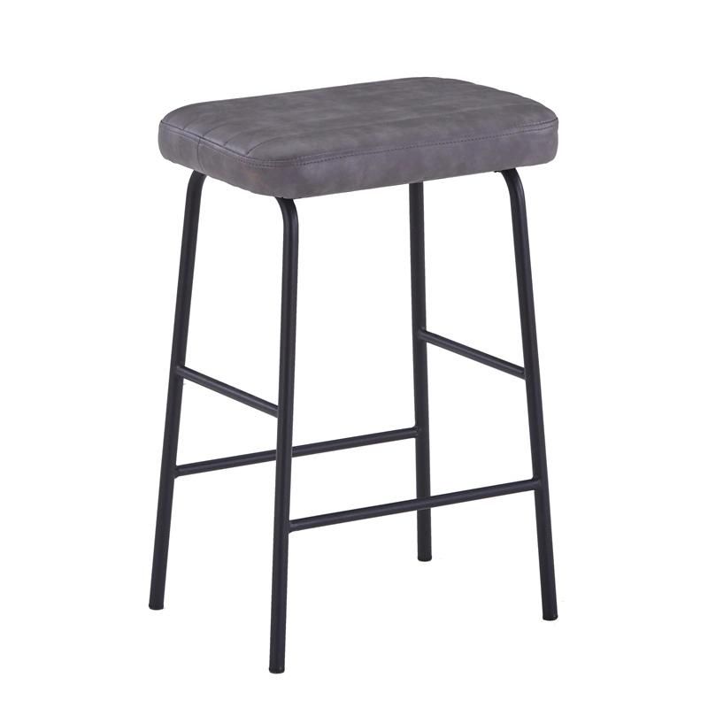 Cheap Price Bar Furniture PU Leather High Stool Modern 2 Colors Bar Chair