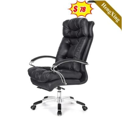 Simple Design High Back PU Leather Chairs Office Furniture Height Adjustable Swivel Chair with Headrest