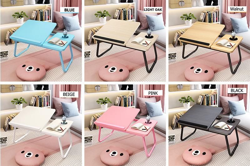 Adjustable Laptop Desktop Computer Desk Writing Simple Study Work Folding Table