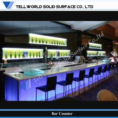 LED Restaurant Coffee Bar Counter Design Nightclub Furniture