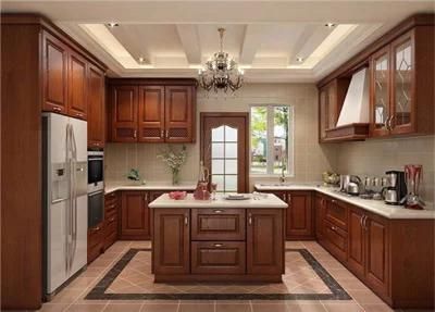 Kitchen Furniture Shaker Style Melamine Board Carcass PVC Cupboard Door Kitchen Cabinet