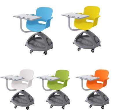 Multifunctional Folding Training Chairs with Writing Table Pad