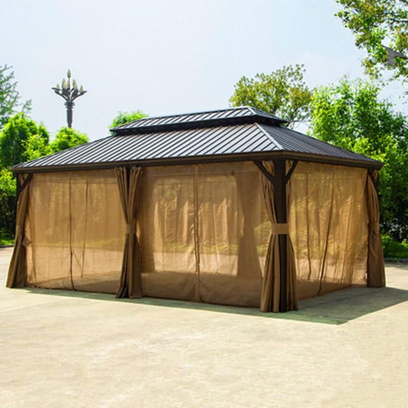 Modern Garden Waterproof Roof Gazebo Sunshade Pavilion