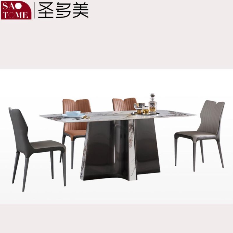 Modern Living Room Dining Room Furniture High-Grade Cross Base Dining Table