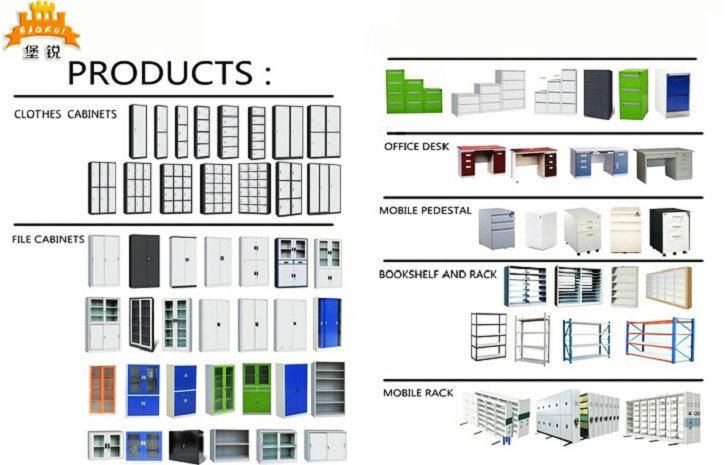 Glass Door Modern Library School Office Book Shelf Metal Locker Storage Filing Cabinet