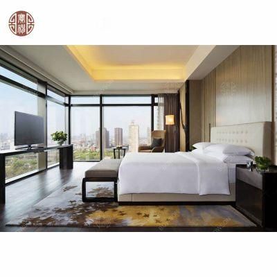 Economic Simple Gold Teak Material Hotel Furniture