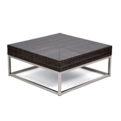 Hotel Modern Metal Wicker Club Coffee Table Outdoor Furniture