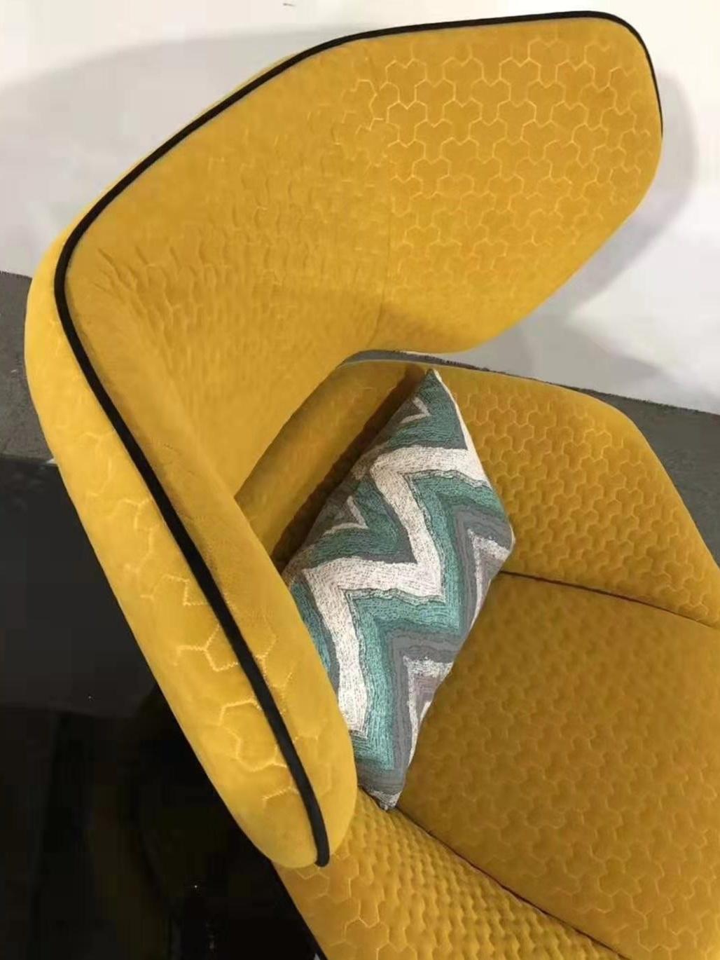 2019 New Fabric Soft Swivel Luxury Hotel Lounge Chair