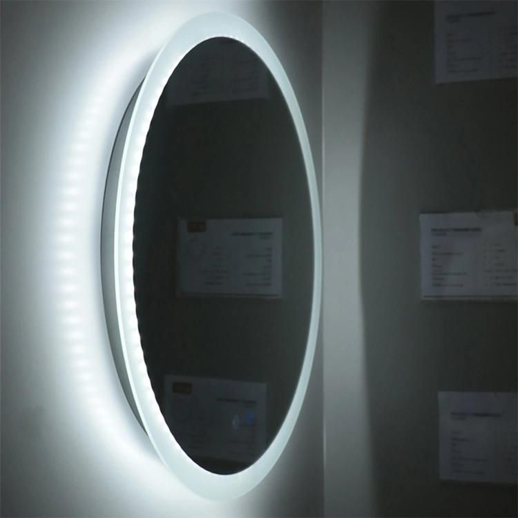 Factory for Illuminated Wall-Mounted Frameless Round LED Bathroom Mirror