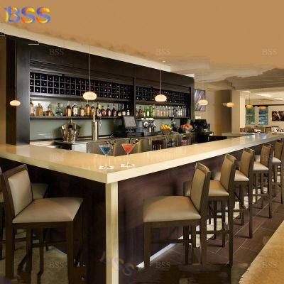 Fresh Juice Bar Counter Artificial Marble Stone Restaurant Bar Counter