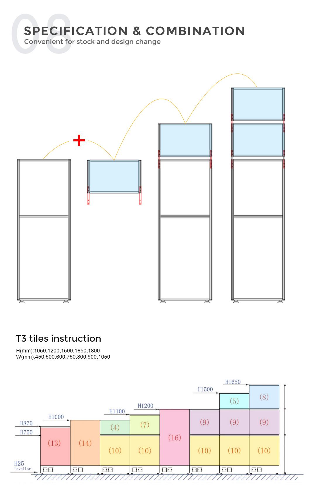 Chinese Manufacturer Modern Modular Office Furniture Cubicle Design Call Center Workstation Desk for Office