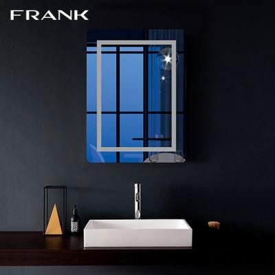 Retail in Us Stock Rectangular LED Anti-Fog Bathroom Mirror