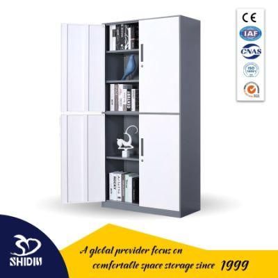 2 Compartment Big Metal Filing Cupboard Flat Packed Steel Modern Office Bookcase