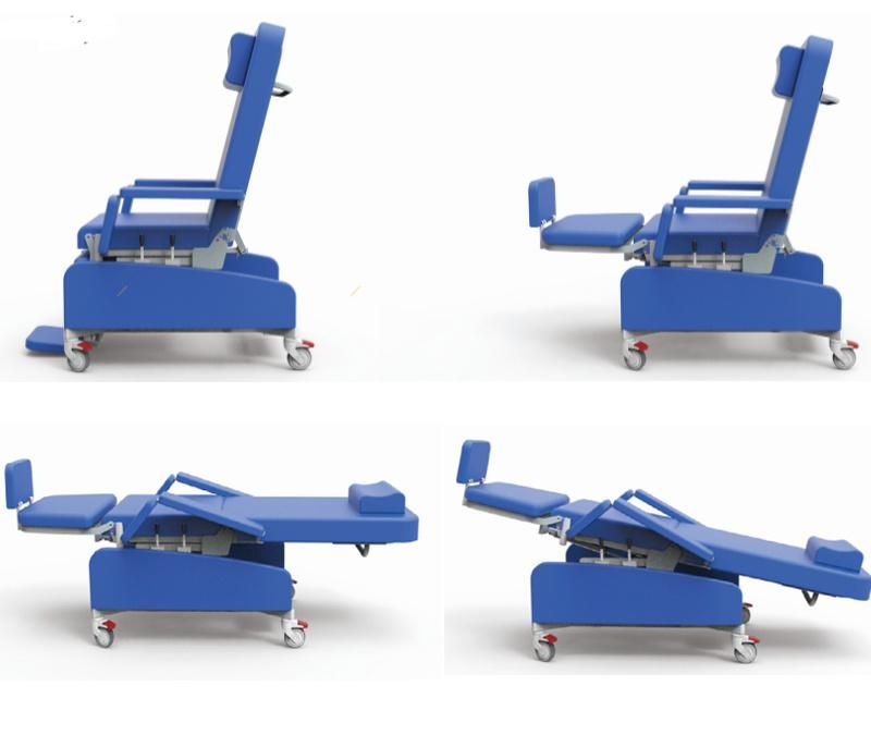 Factory Clinic Medical Therapy Manual Dialysis Chair Hospital Use Blood Donation Chair