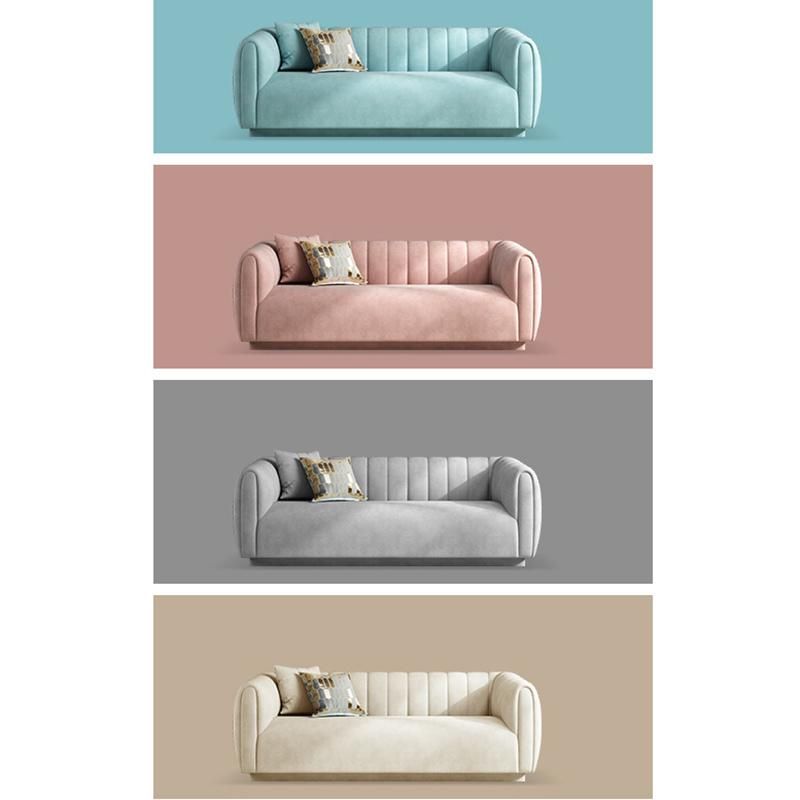 Pink Style Sofa Apartment Modern Qualityliving Room Fabric Sofa