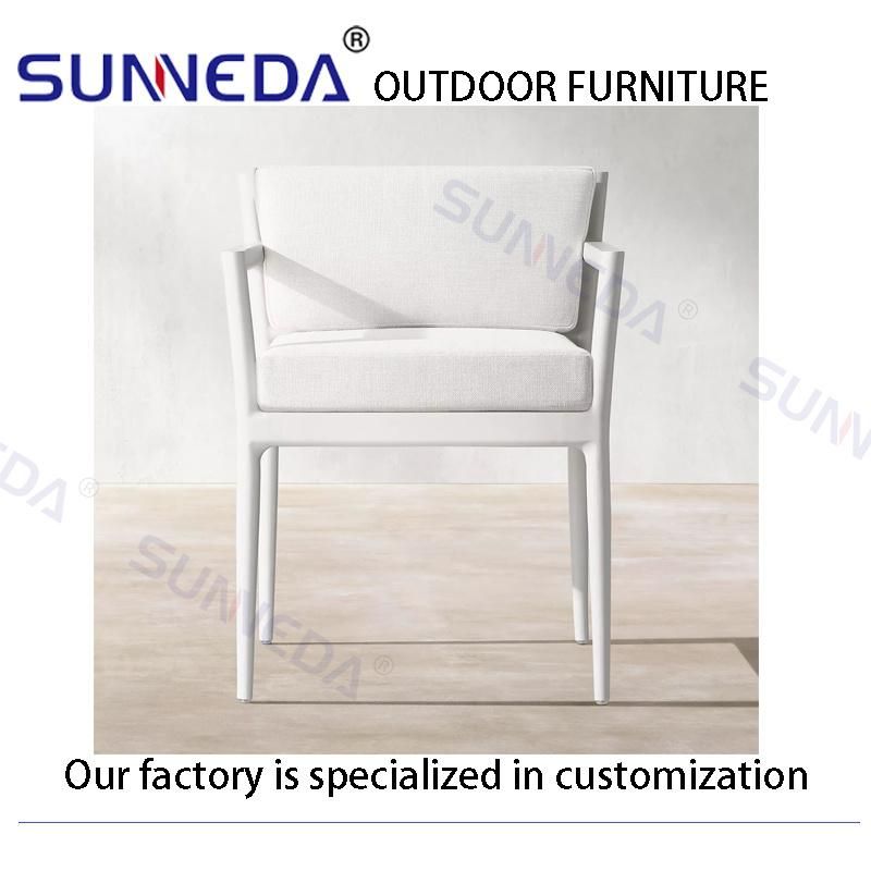 Outdoor Garden Aluminum Chair All Aluminum Table Modern Comfortable Furniture