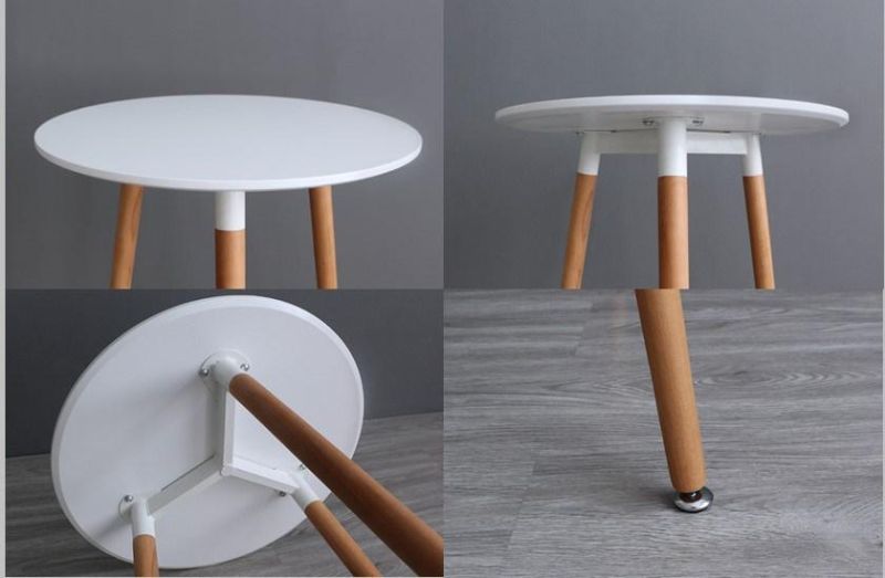 Round Industrial Restaurant Cafe Shop Wooden High Bar Stool Table