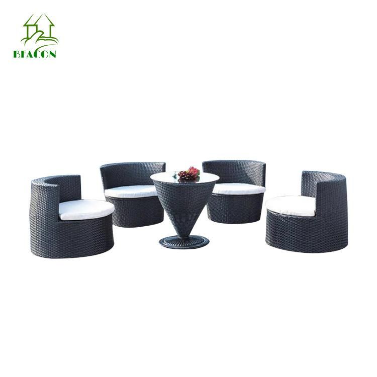 Modern Outdoor Garden Patio Rattan Corner Sofa Set