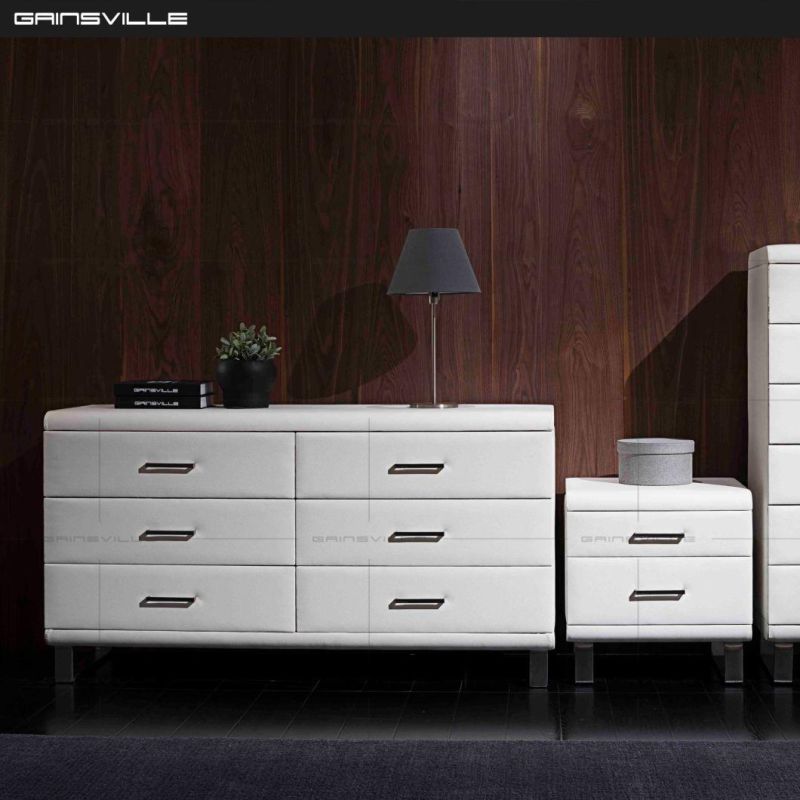 Wholesale Bedside Cabinet Modern Bedroom Furniture Casegoods Sets 2 Drawers Night Table Upholstered Nightstand