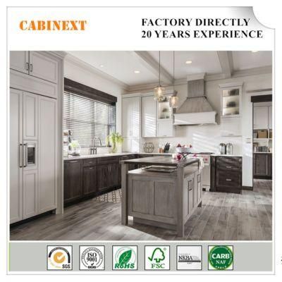 Modern Kitchen Cabinets/Laminate Board/Wood Grain Laminate Kitchen Cabinets