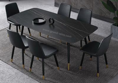 New Design Material Sintered Stone Top Modern Dining Table