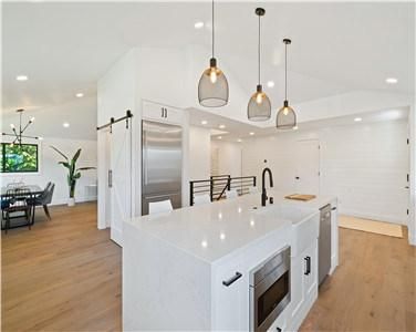 Contemporary Minimalist Waterproof Practical Cream White Island Lacquer Kitchen Cabinet